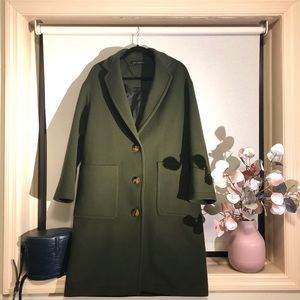 【ZARA】OVERSIZED WOOL BLEND COAT. size S .